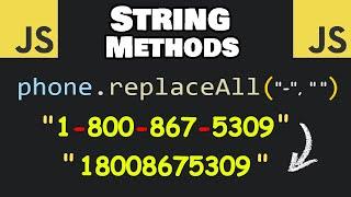 Useful JavaScript STRING METHODS 