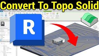 Revit 2025 Convert Surface To TopoSolid | Quick and Easy