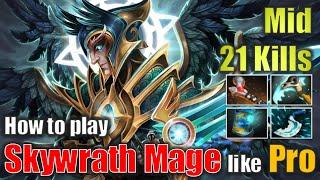 Beyond the Silence: Skywrath Mage Mid Carries Hard with 21 Kills!