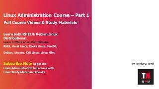 Linux Full Course | Linux Administration Course Intro in Tamil