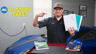 ASE L1 Advanced Engine Performance Study Sheet - Test Prep Supplemental