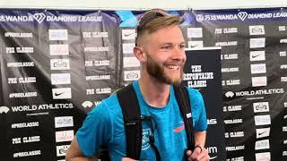 Josh Kerr after 3:45 British mile record to win 2024 Bowerman Mile