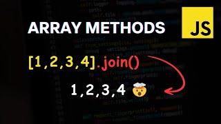 JavaScript Array.join() Method Explained | Join Array Elements into a String