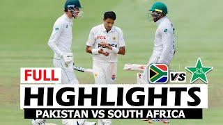 Pakistan Vs South Africa | Full Highlights | 1st Test Match Day 4 | Pak Vs Sa