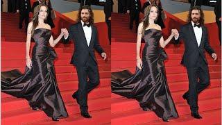 SupriseShookAngelina Jolie and Can Yaman in red carpet