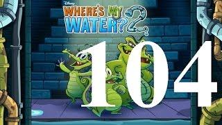 Where's My Water 2 Level 104: Ooze Rush 3 Ducks iOS Walkthrough