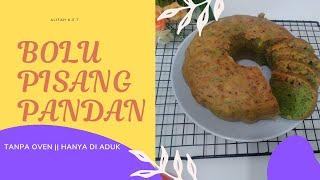 BOLU PISANG KUKUS CUMA 2 TELUR , TAKARAN SENDOK II STEAMED BANANA CAKE ONLY 2 EGGS,MEASURING SPOON