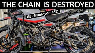 RE Himalayan 452 - Chain Toast at 14,300 Miles - Wahoo!