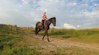 Girl on horse | Milklady from Motkovo village | Riding and horse girl !