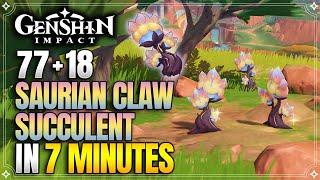 Saurian Claw Succulent Locations | Fast and Efficient | Kinich Ascension Materials |【Genshin Impact】