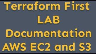 First Lab : AWS Terraform documentation explanation | AWS Terraform tutorial