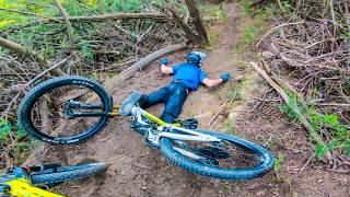 POV - THIS DOWNHILL SESSION WAS GNARLY !!!  CRASH & MTB // Passion Production