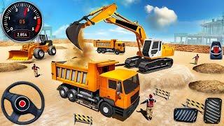 New City Road Construction Simulator Game - Highway Road Builder City Excavator Loading - Gameplay