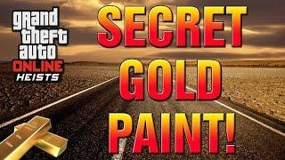 GTA 5 Online - How To Get Secret GOLD Paint Job! GOLD KURUMA GAMEPLAY! (GTA 5 Secrets)