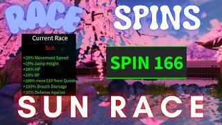 How to Get Sun race Fast With Infinite race spins (100+ In a Day) | Demon blade