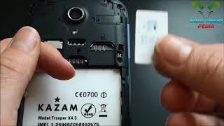 Kazam Trooper X4.5 Insert The SIM Card