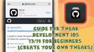 Guide For Tweak Development iOS 13/14 For Beginners (Create Your Own Tweaks)