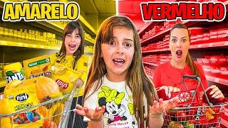 COMIDA AMARELA VS VERMELHA ! *Batalha extrema!