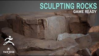 Sculpting rocks in zbrush for Beginners [timelapse]