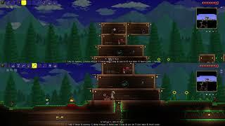 Terraria Co op Nintendo Switch Let's Play #3 BOSS FIGHT