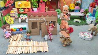 Barbie Doll All Day Routine In Indian Village/Radha Ki Kahani Part-491/Barbie Doll Bedtime Story||