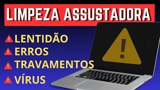 PC ou Notebook Lento, Travando ou com Vírus?  Como DEIXAR o PC 200% Mais Rápido (Limpeza TOTAL)