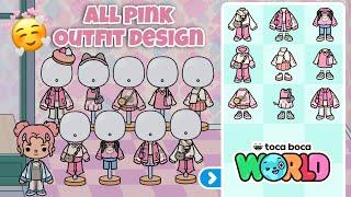 NEW ALL PINK OUTFIT DESIGN in TOCA BOCA WORLD  || NecoLawPie