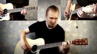 Eugeny Zhenin - Last day of Spring (Acoustic guitar splitcam video) HD