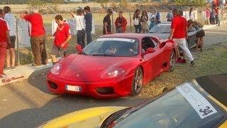 3x FERRARI 360 MODENA - Walkaround and racing 2013