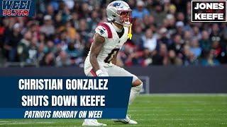 Patriots' cornerback Christian Gonzalez SNAPS at Rich Keefe | Jones & Keefe