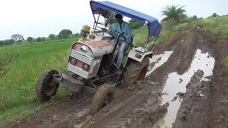 Eicher 242 Tractor Crossing Canal Nahar | Power of Eicher Tractor