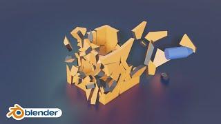 [Tut] Slow motion physics of rigid body in blender 2.8 - Part 1