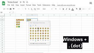 Add Emoji's on your Excel or Google Sheets.