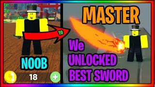 NOOB TO MASTER IN KATANA SIMULATOR - WE UNLOCKED THE BEST SWORD FOR 350Q