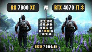 RX 7800 XT vs RTX 4070 Ti Super - Biggest Comparison - 1080P, 1440P, 4k, RT + DLSS/FSR - ft. 7800x3D