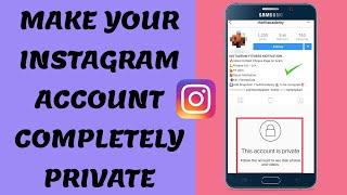 How To Make Your Instagram Account Private (2021) New Update