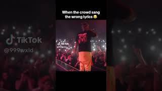 When The Crowd Sang The Wrong Lyrics #amazing #funny #999 #lljw #lljuicewrld #ripjuicewrld #viral