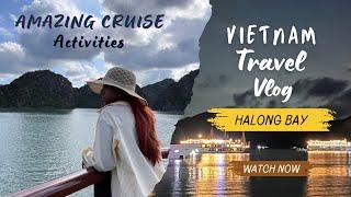 Staying at a 5 STAR ⭐️ LUXURY CRUISE ️/ Halong bay Trip | Vietnam Vlogs  Episode 2