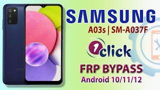 Samsung Galaxy A03s FRP Bypass Android 12 | Samsung A037f Google Account Bypass 2022 By One Click