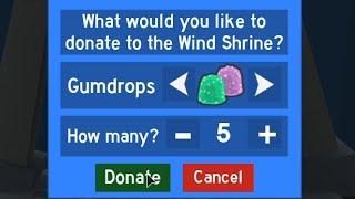 The best wind shrine donation | Bee Swarm simulator