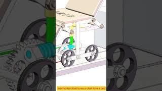 mechanism that turns a chair into a bed #mechanisms #solidworks #cad