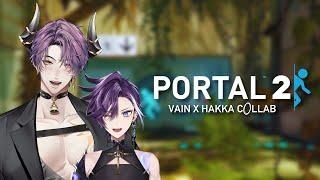 【PORTAL 2】2 GUYS, BOTH PURPLE, HAVE HORNS & 2 HOLES. PORTAL 2 w/@InVainYT ! ! !