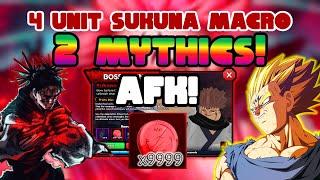 EASIEST SUKUNA BOSS MACRO 2 MYTHICS AFK | ANIME VANGUARDS