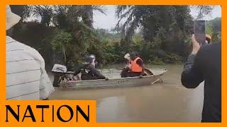 KCSE candidates in Kwale ferried to school by boat after Ramisi River burst its banks