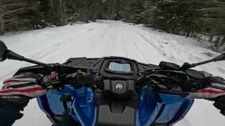 DRIFTING ON SNOW ATV CFMOTO #GOPRO13