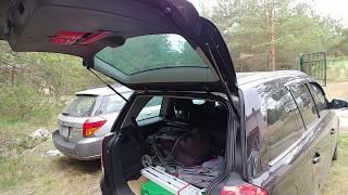Замена газовых упоров крышки багажника Zafira B