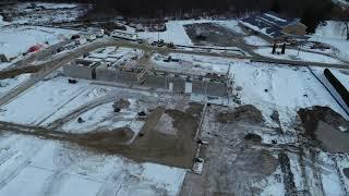 Superschool construction in December.  Meaford