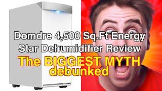 Domdre 4,500 sq.ft energy star dehumidifier for basement review - efficient and quiet