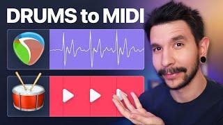 Easily convert DRUMS to MIDI in REAPER