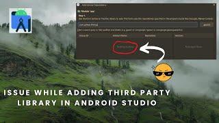 how to add third party lib in new android studio